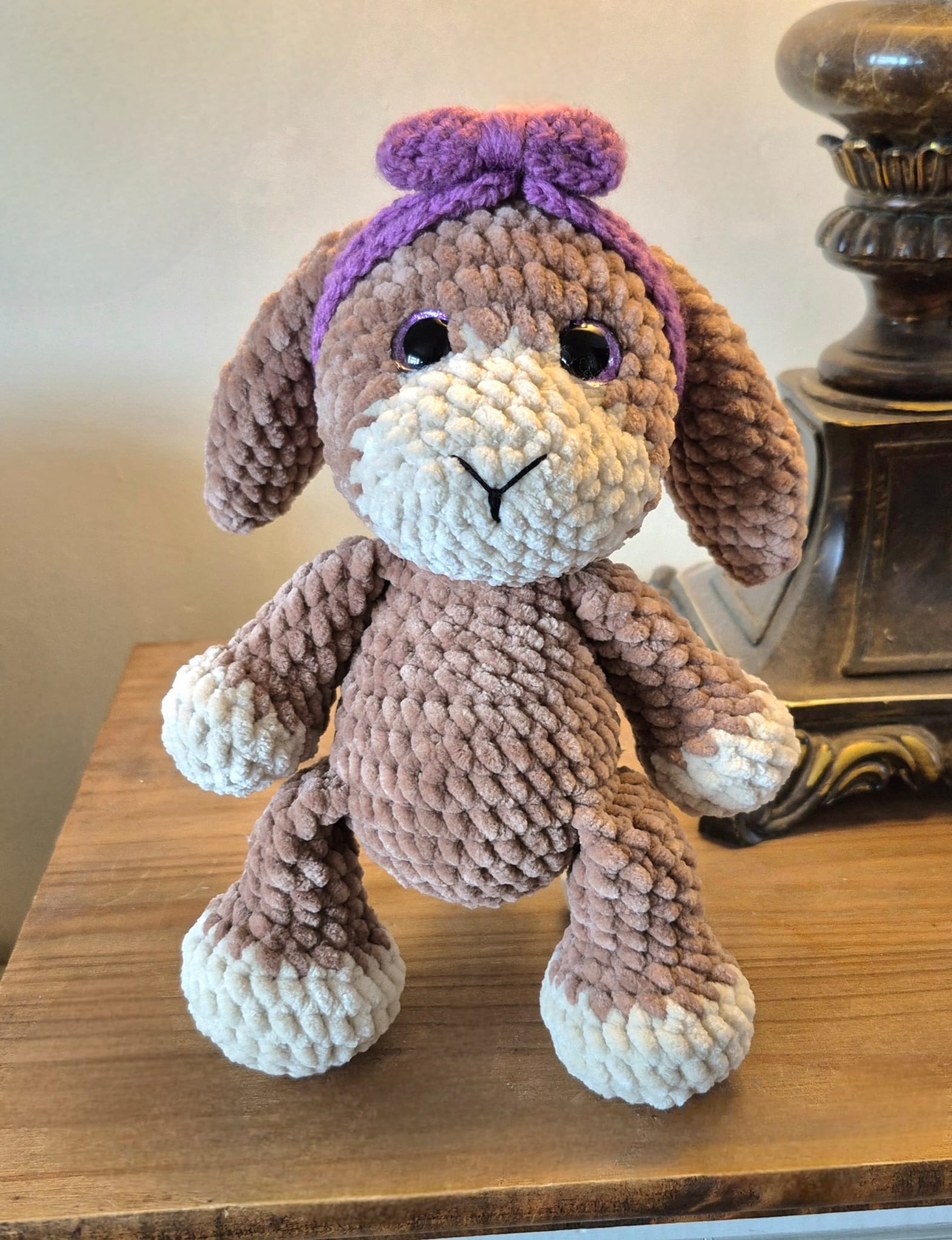 Esther The Bunny Plushie (Grey & Cream)