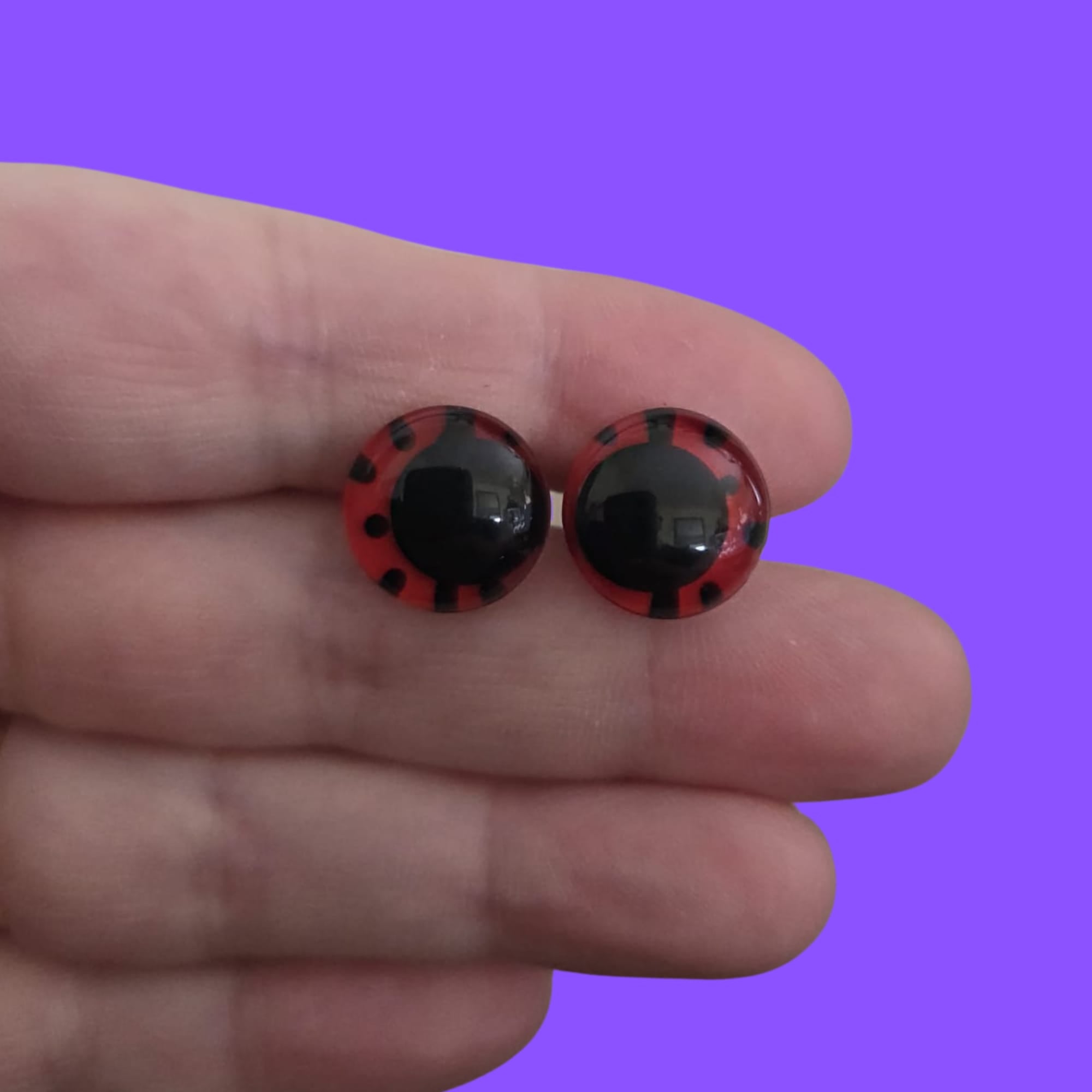 14mm Ladybird Eyes (Sinker)