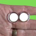 18mm *White* Glitter/Colour (Sinker)