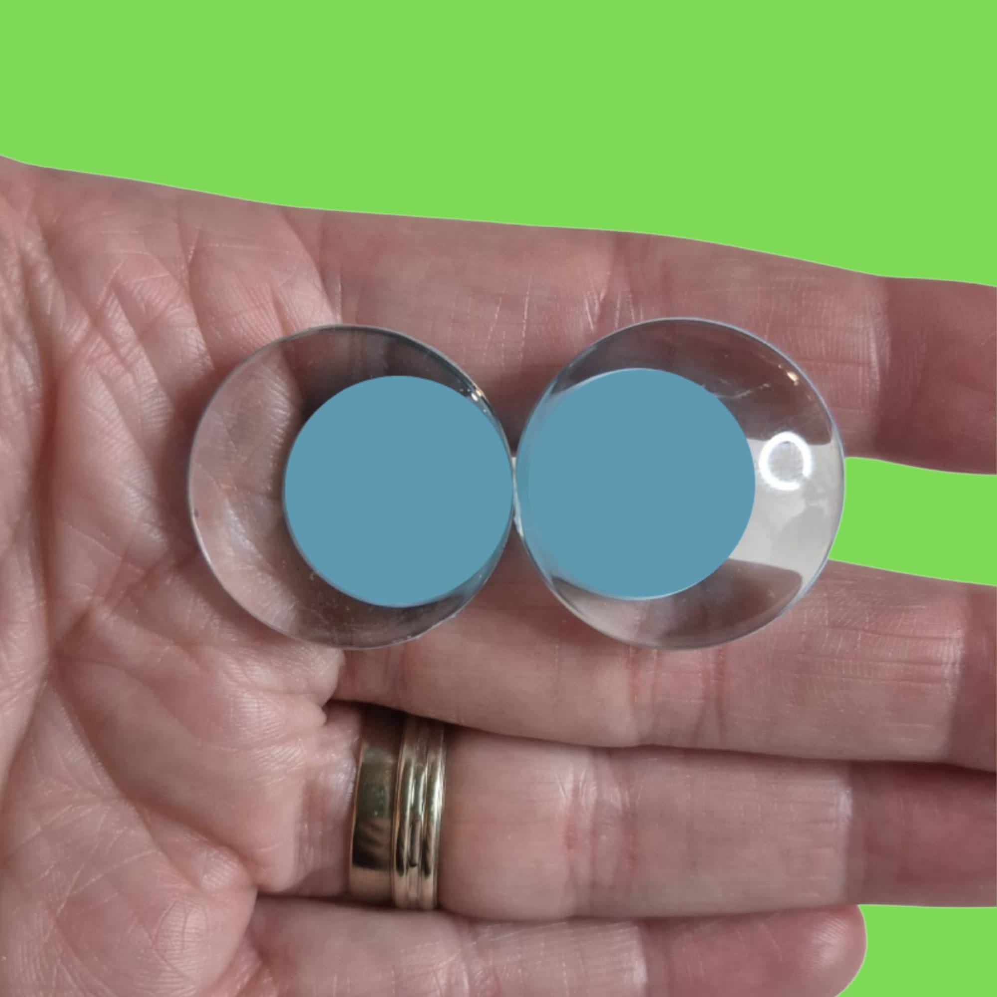 25mm *Teal* Glitter/Colour or Custom Handpainted (Sinker)