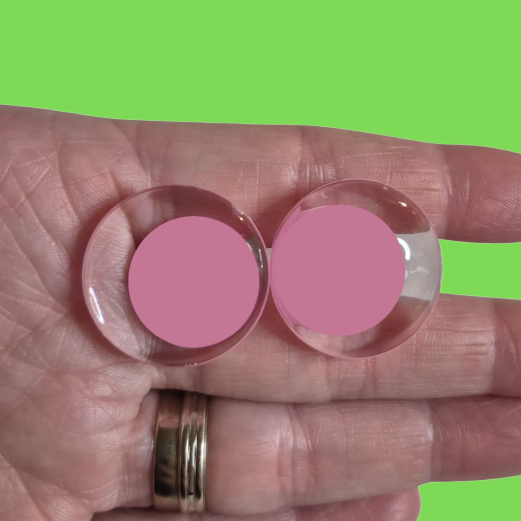 25mm *Pink* Glitter/Colour or Custom Handpainted (Sinker)