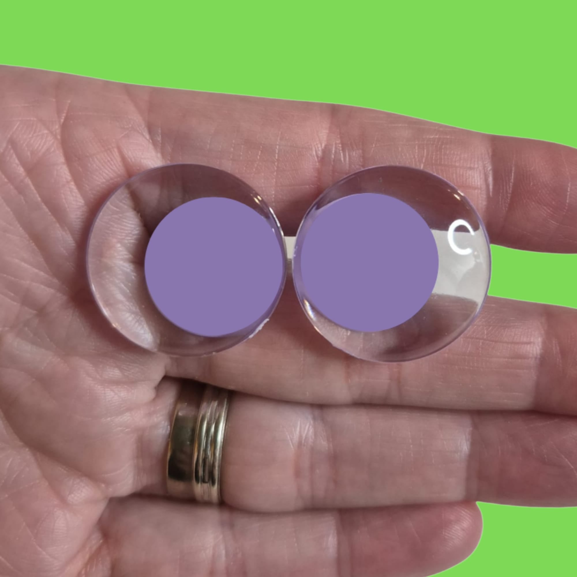 25mm *Purple* Glitter/Colour or Custom Handpainted (Sinker)