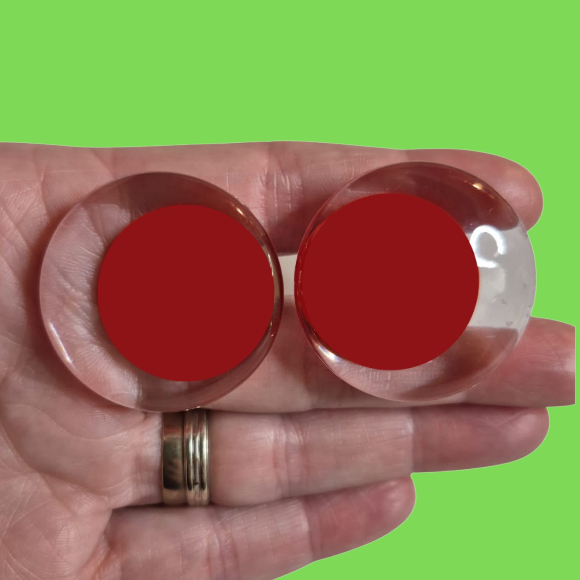 35mm *Red* Glitter/Colour or Custom Handpainted (Sinker)